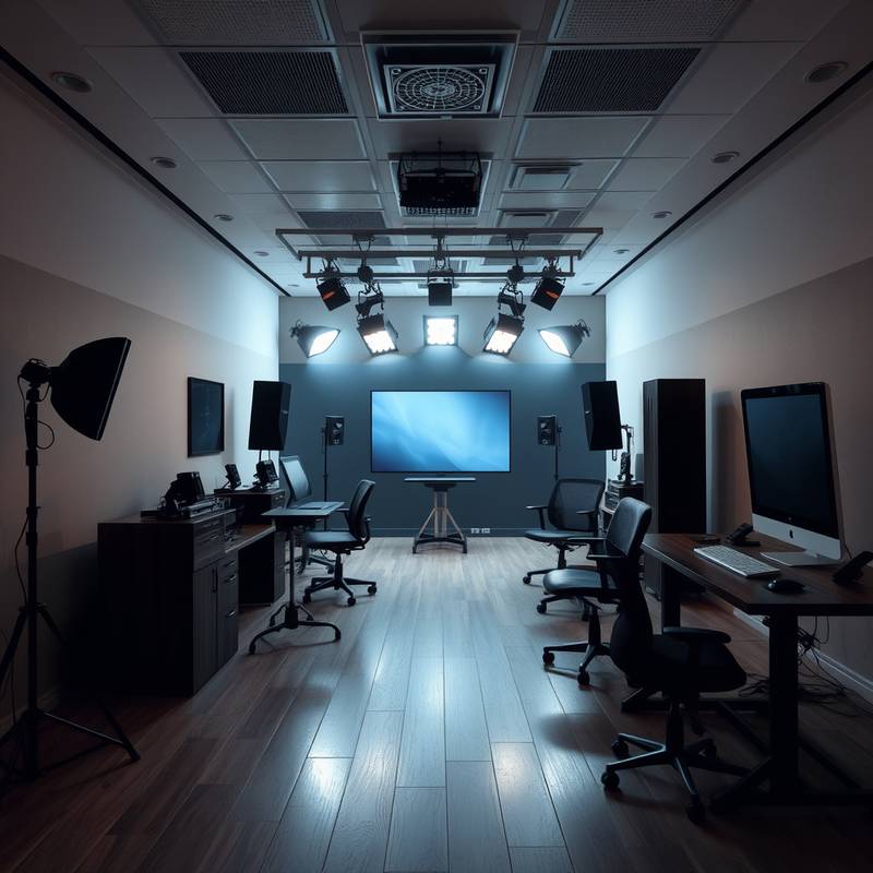 Inside the Visionary Studios editing suite